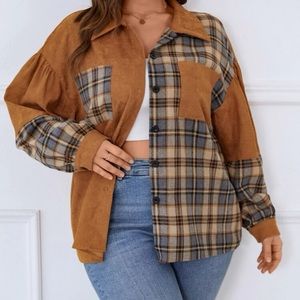 Oversized Corduroy Button-up